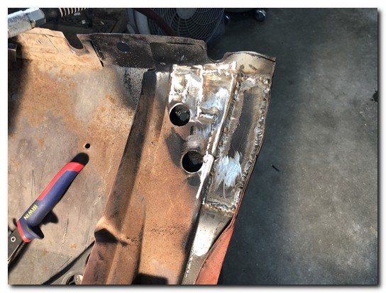 Welded into place